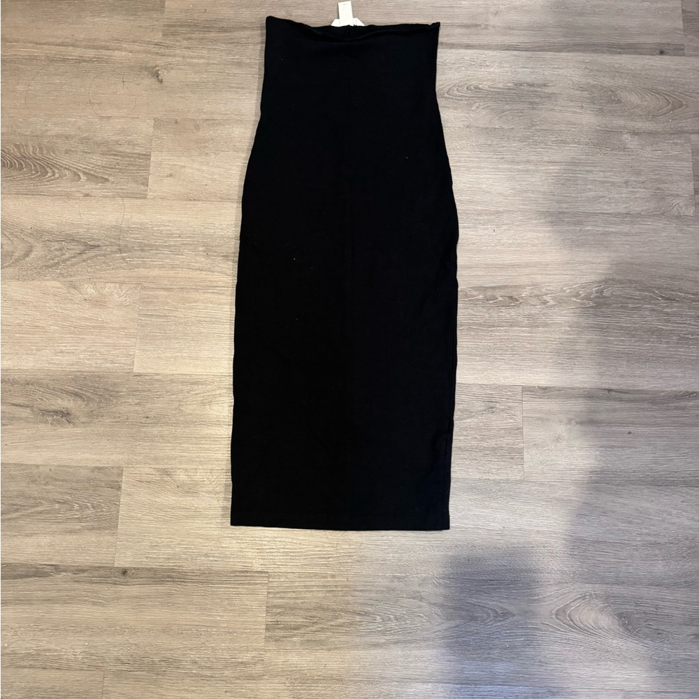 Elegant Black Women's strapless dress